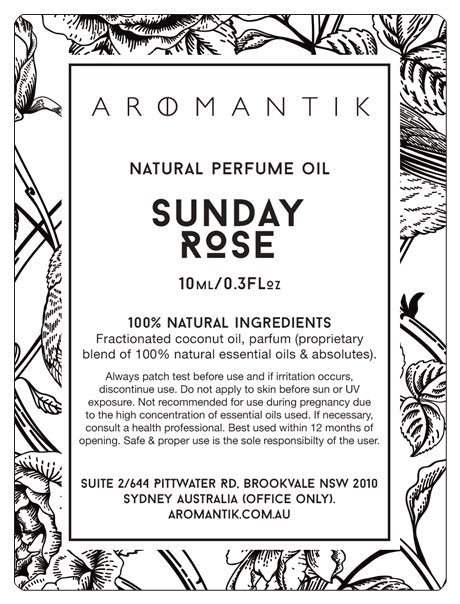 Sunday Rose Natural Perfume Oil